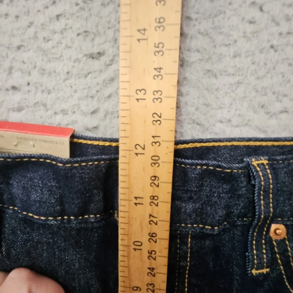 Levis Wedgie Fit Jeans Womens 32 Blue High Rise Denim Heritage Dark Wash Preppy